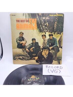 The Animals The Best Of The Animals Vinyl Record 1966 MGM Album Vintage VG